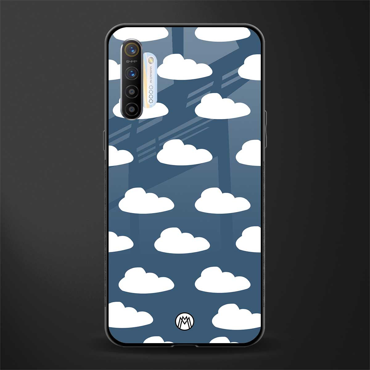 clouds glass case for realme xt image