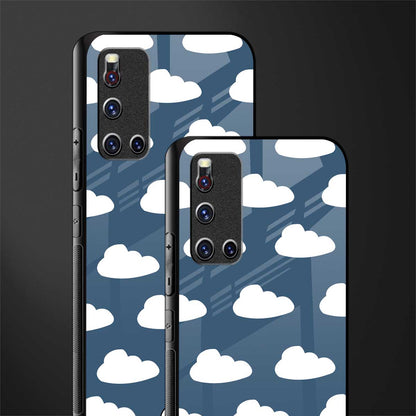 clouds glass case for vivo v19 image-2