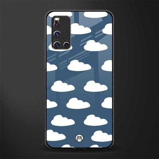 clouds glass case for vivo v19 image