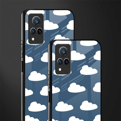 clouds glass case for vivo v21 5g image-2