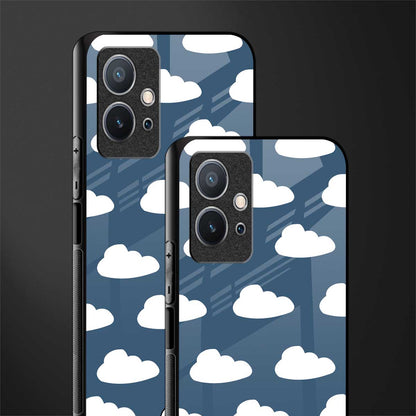 clouds glass case for vivo y75 5g image-2