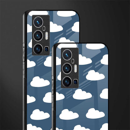 clouds glass case for vivo x70 pro plus image-2