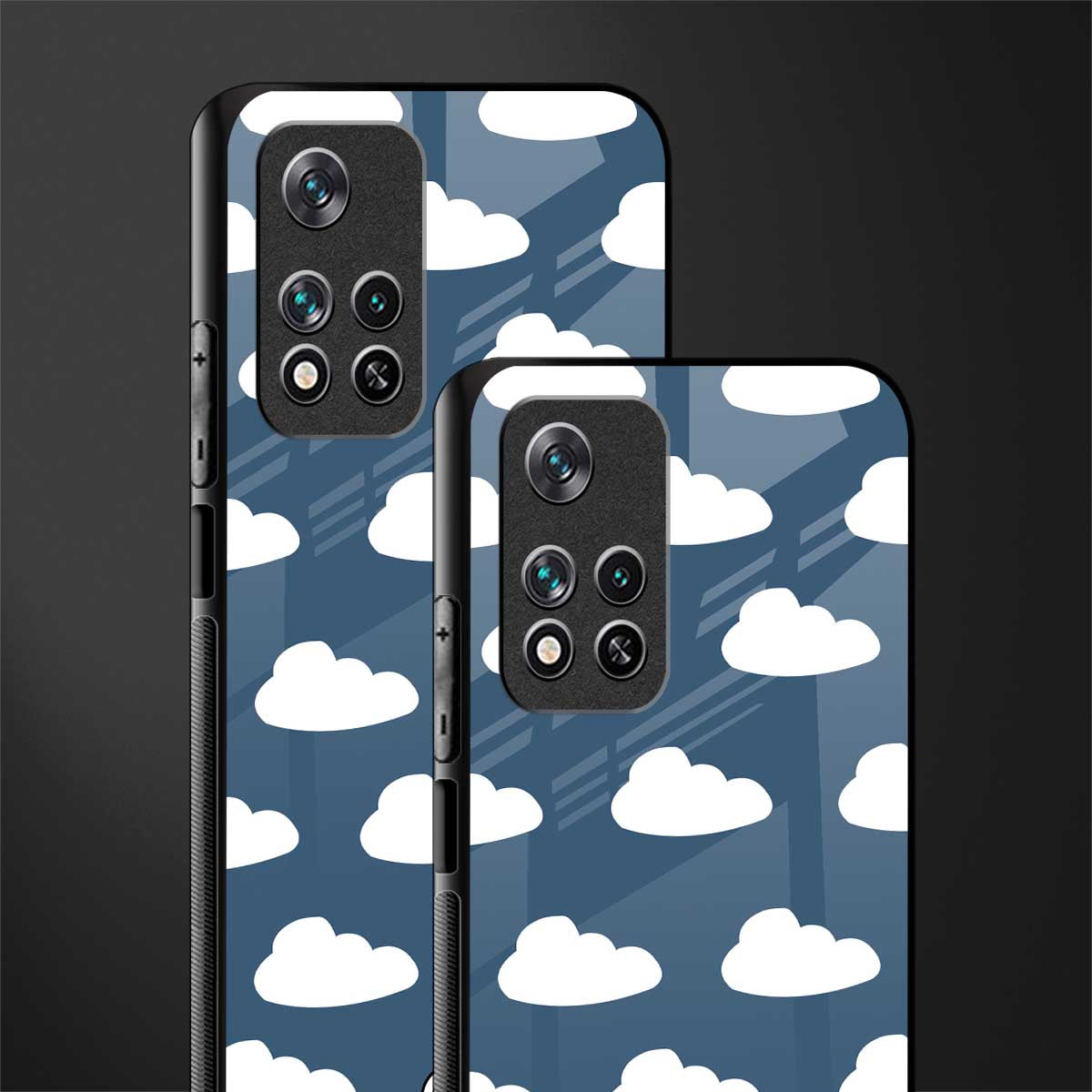 clouds glass case for poco m4 pro 5g image-2