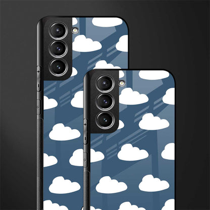 clouds glass case for samsung galaxy s21 plus image-2