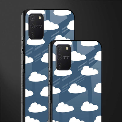 clouds glass case for samsung galaxy a91 image-2