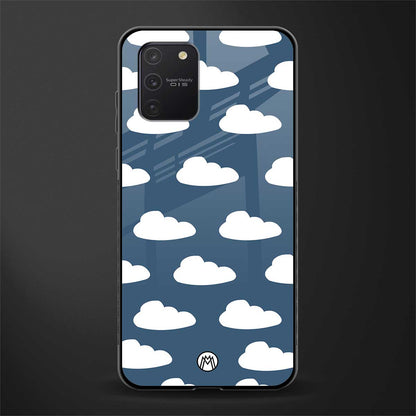 clouds glass case for samsung galaxy a91 image