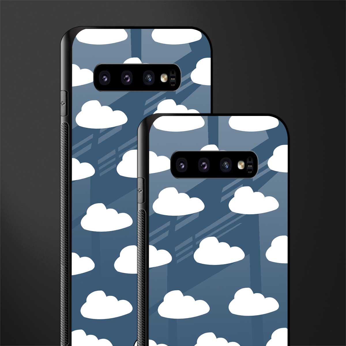 clouds glass case for samsung galaxy s10 image-2