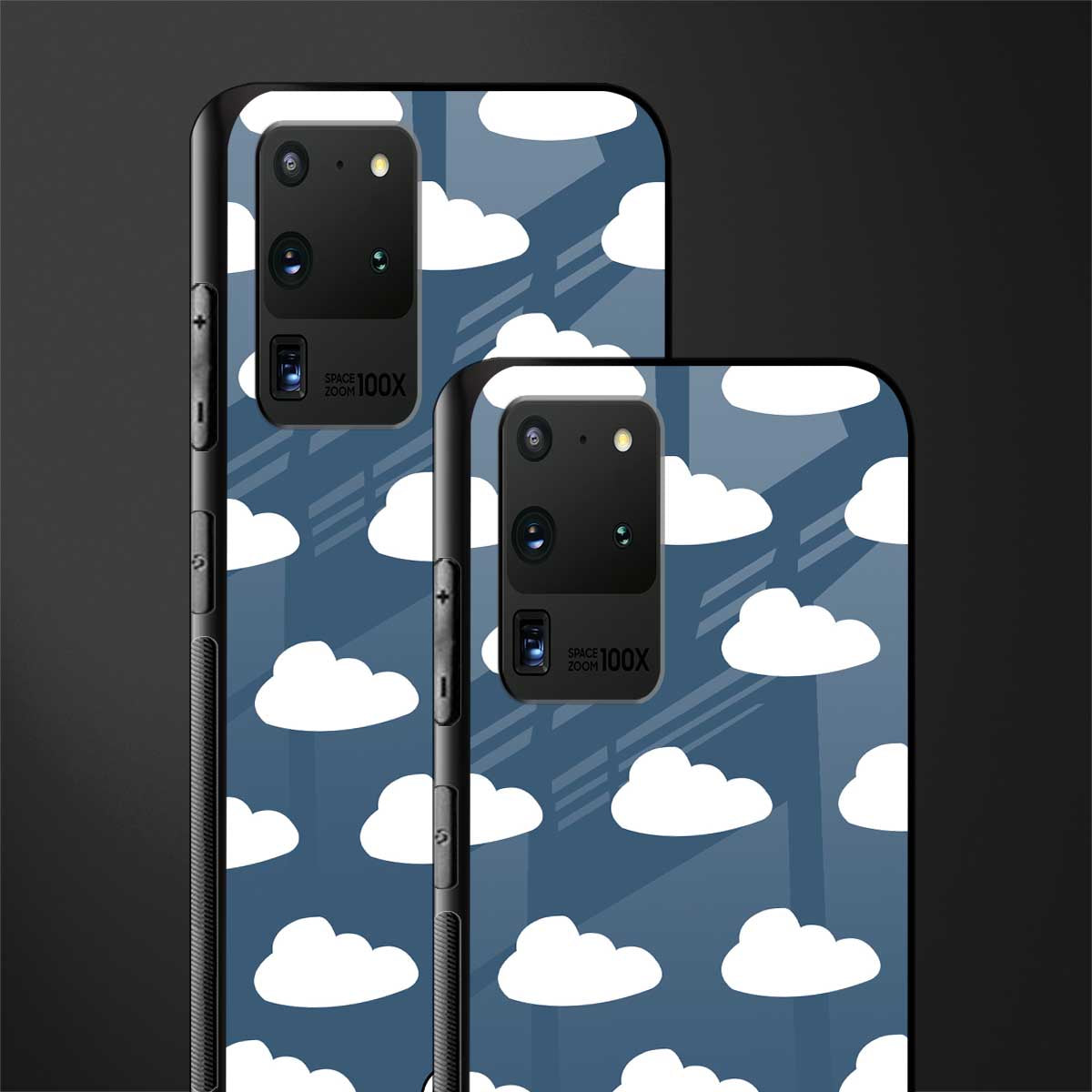 clouds glass case for samsung galaxy s20 ultra image-2