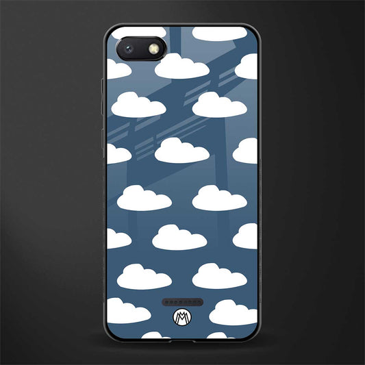 clouds glass case for redmi 6a image