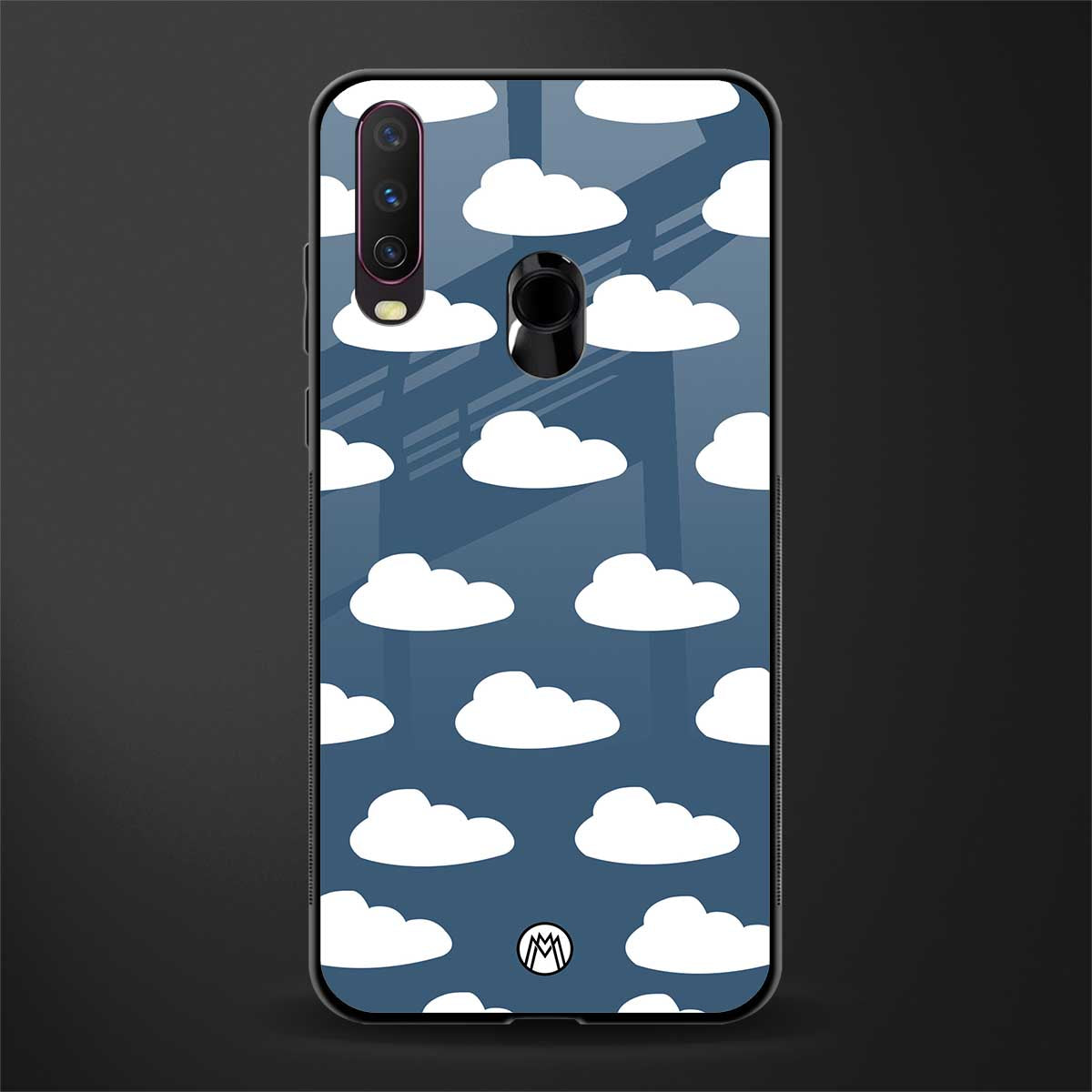 clouds glass case for vivo y12 image