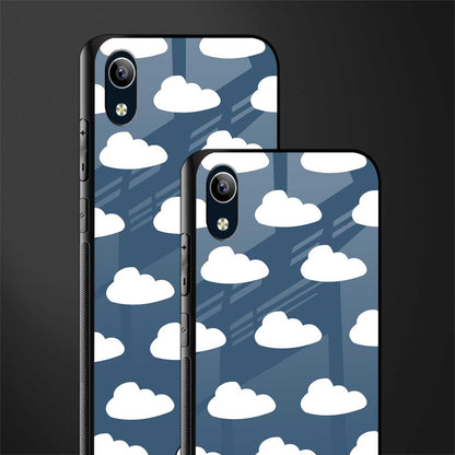 clouds glass case for vivo y1s without fingerprint image-2