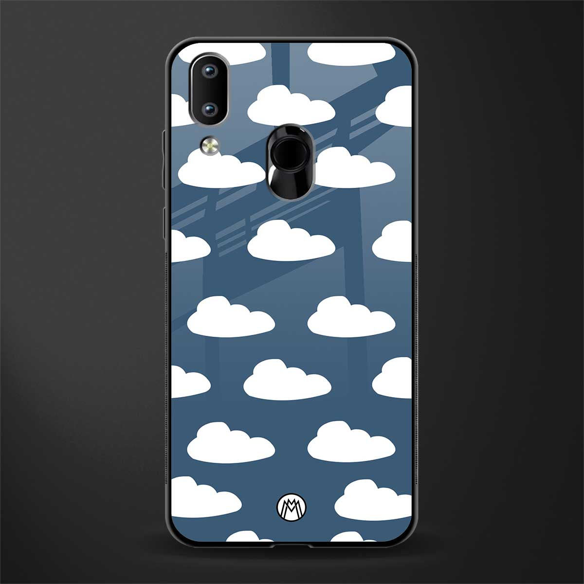 clouds glass case for vivo y95 image