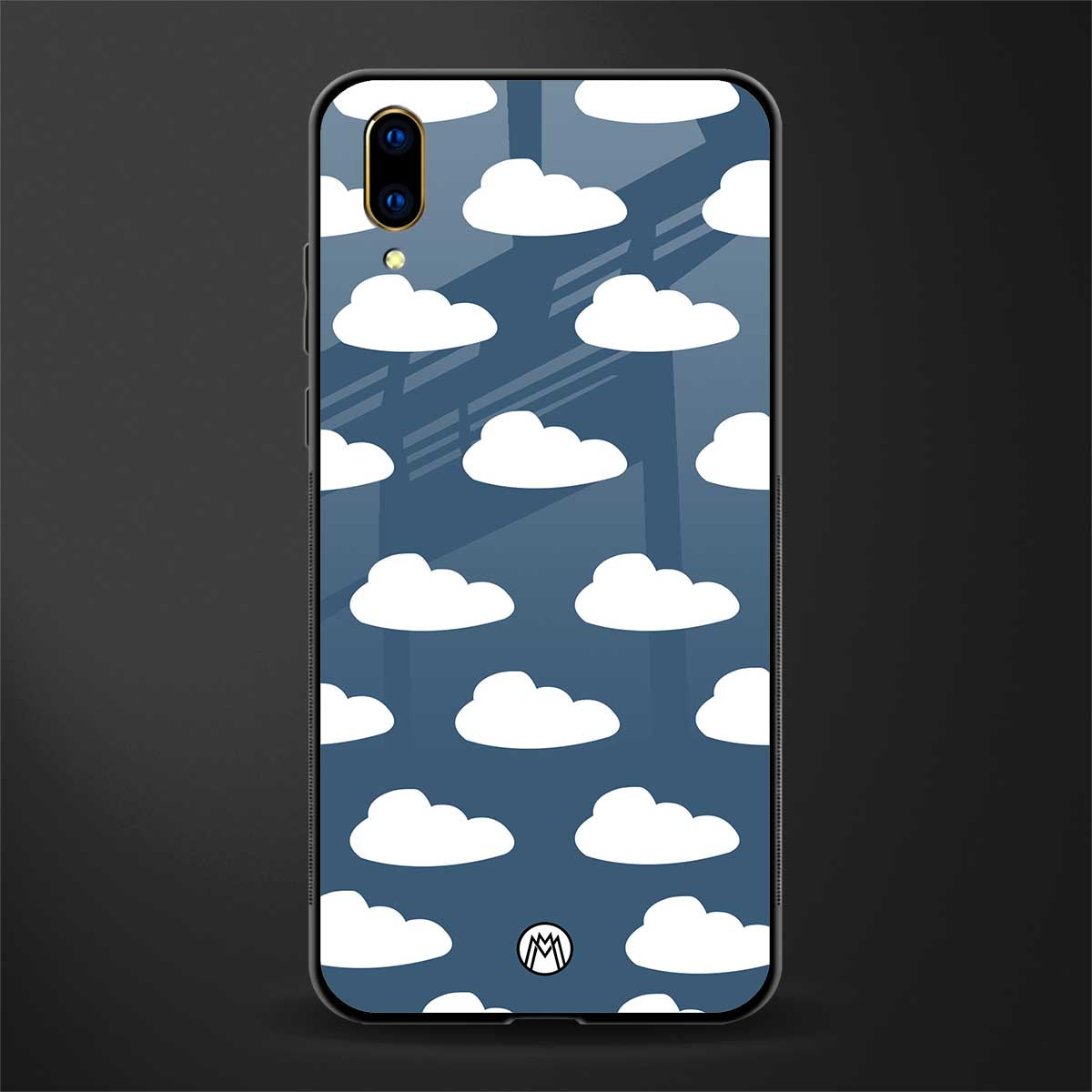 clouds glass case for vivo v11 pro image
