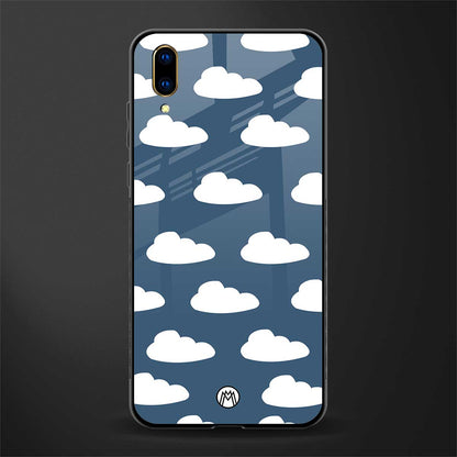 clouds glass case for vivo v11 pro image