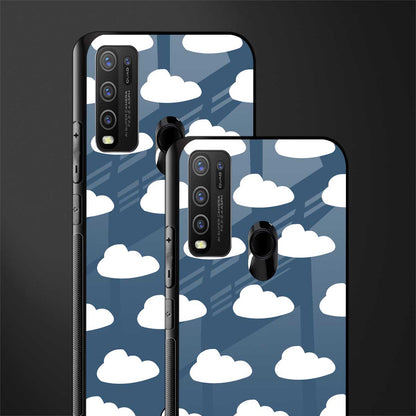 clouds glass case for vivo y30 image-2