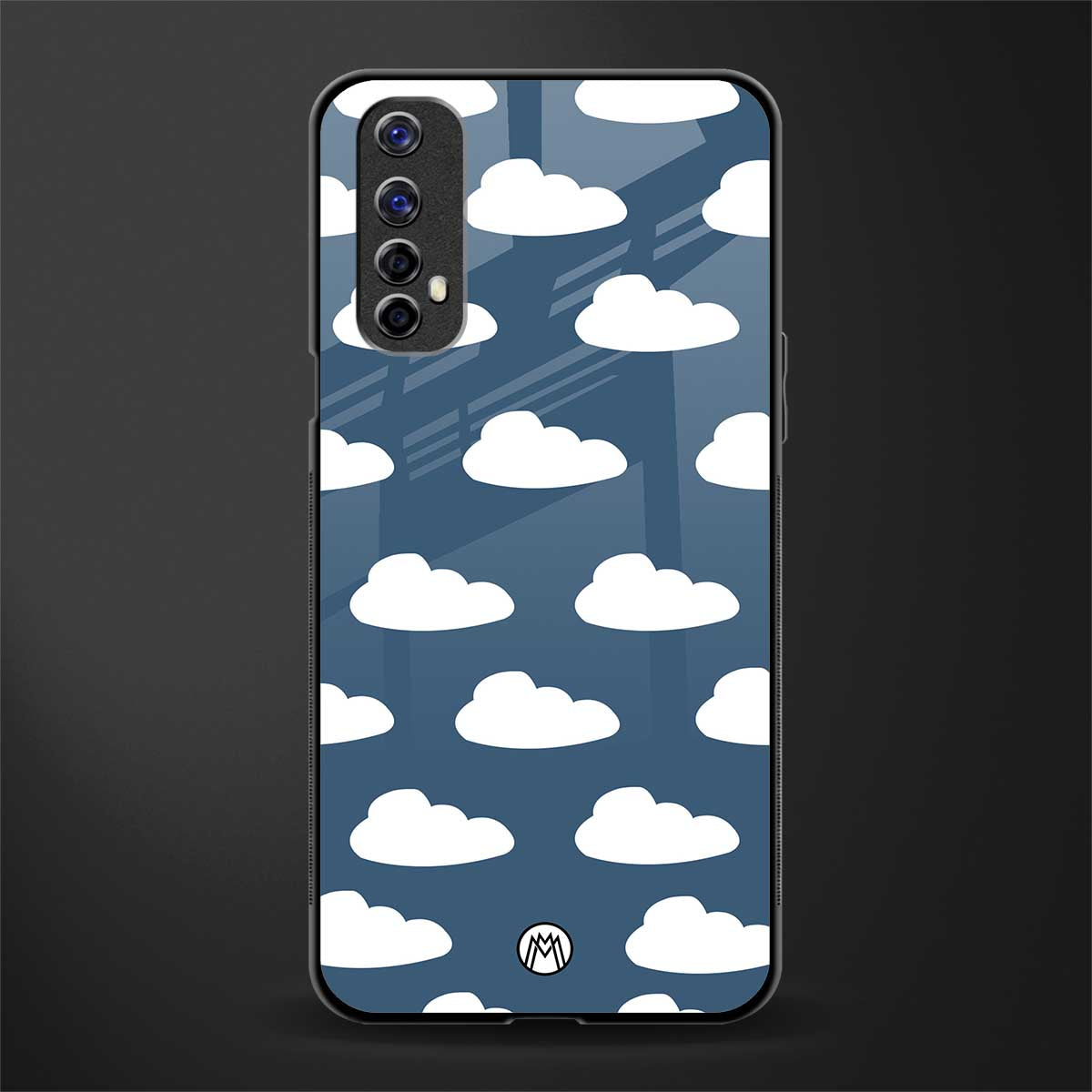 clouds glass case for realme 7 image