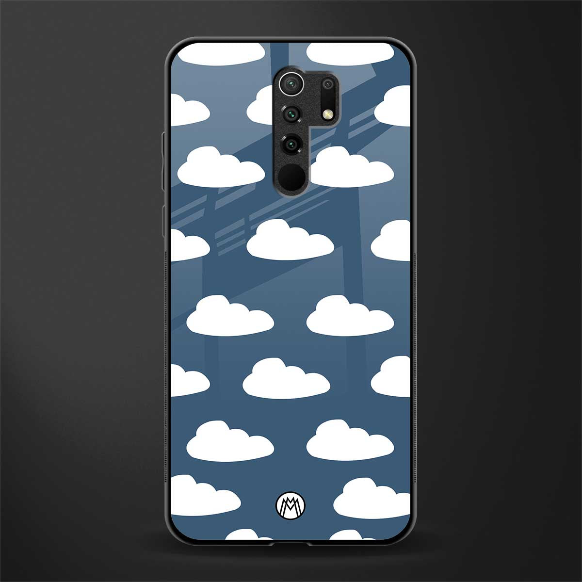 clouds glass case for redmi 9 prime image