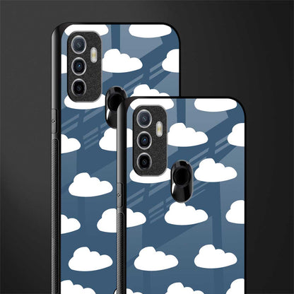 clouds glass case for oppo a53 image-2