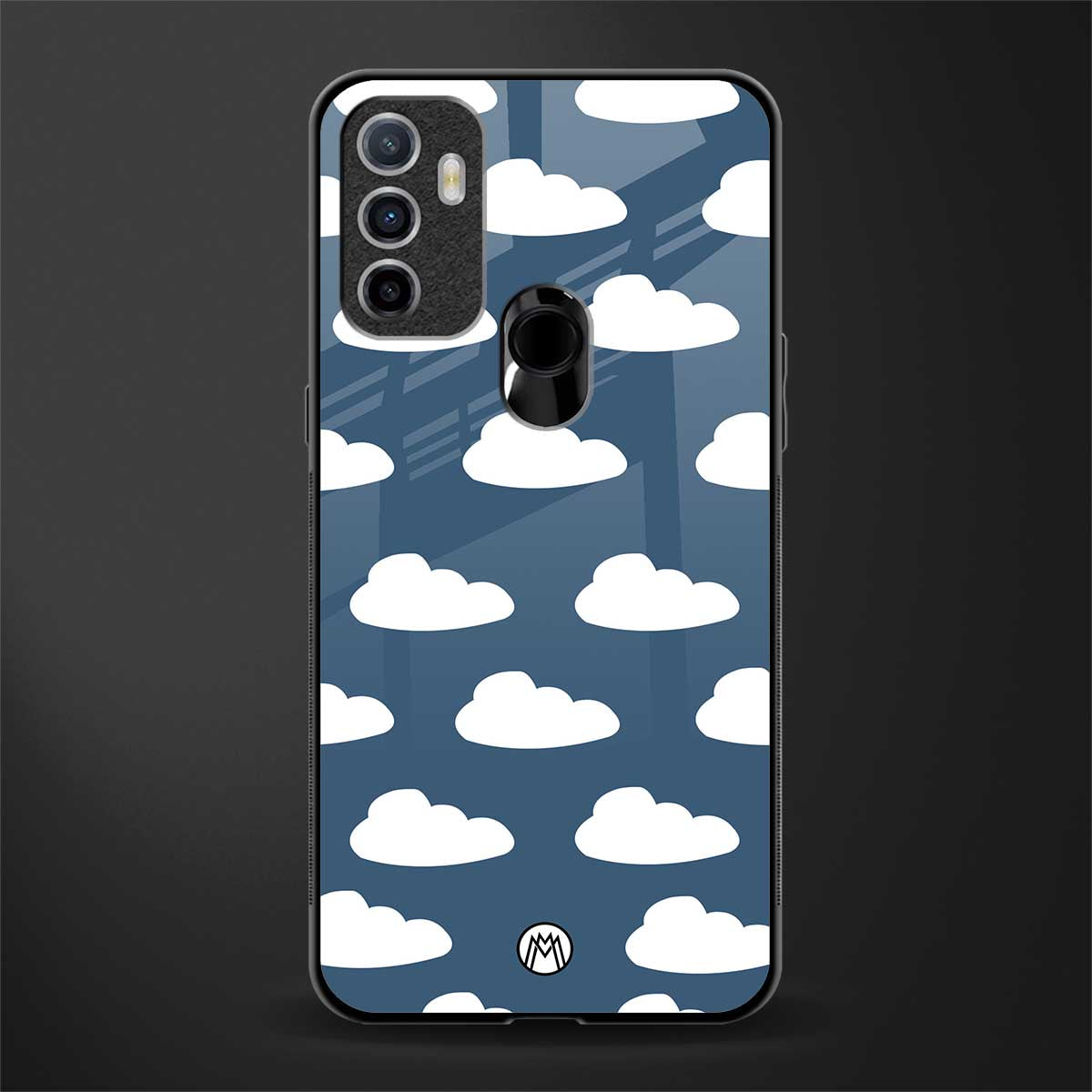 clouds glass case for oppo a53 image