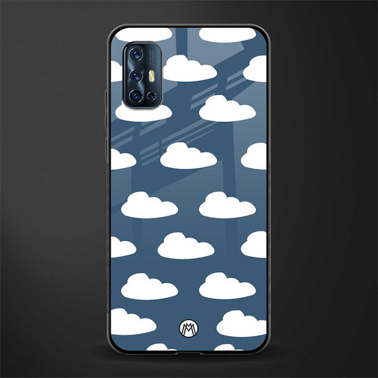 clouds glass case for vivo v17 image