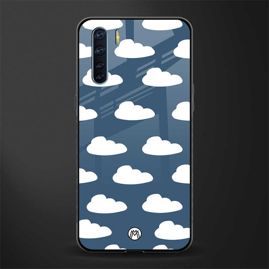 clouds glass case for oppo f15 image