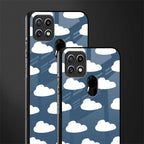 clouds glass case for oppo a15 image-2