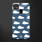 clouds glass case for oppo a15s image
