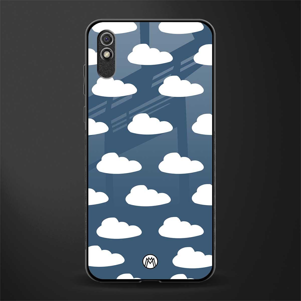 clouds glass case for redmi 9i image