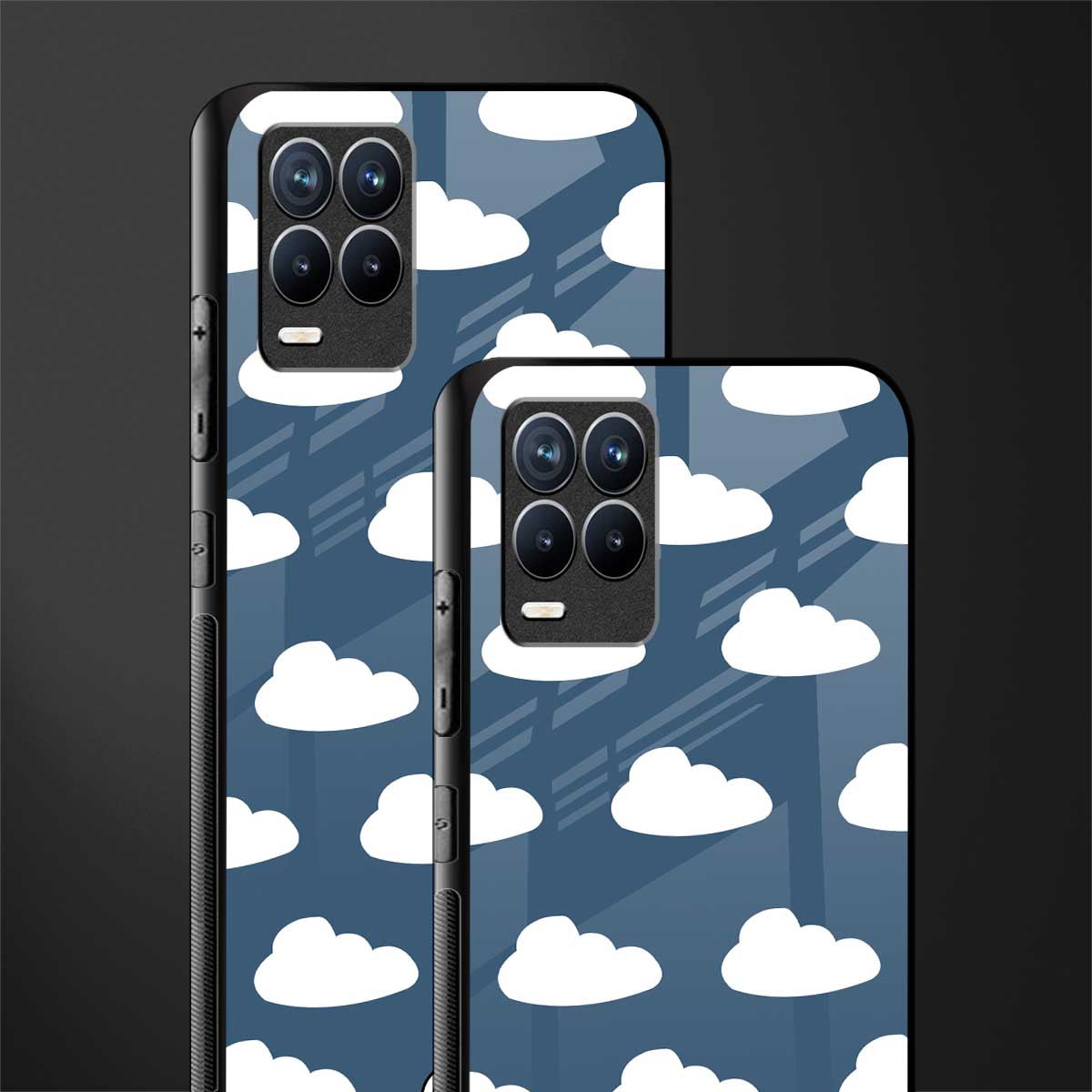 clouds glass case for realme 8 pro image-2