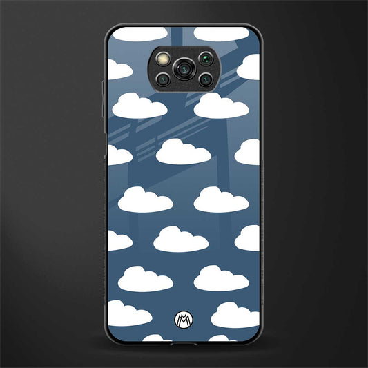 clouds glass case for poco x3 pro image