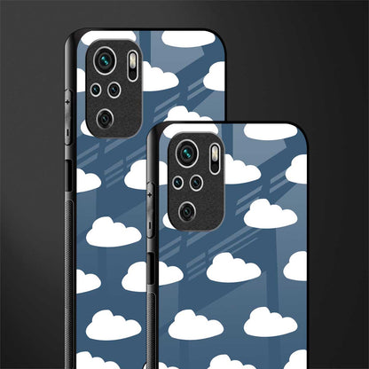 clouds glass case for redmi note 10s image-2
