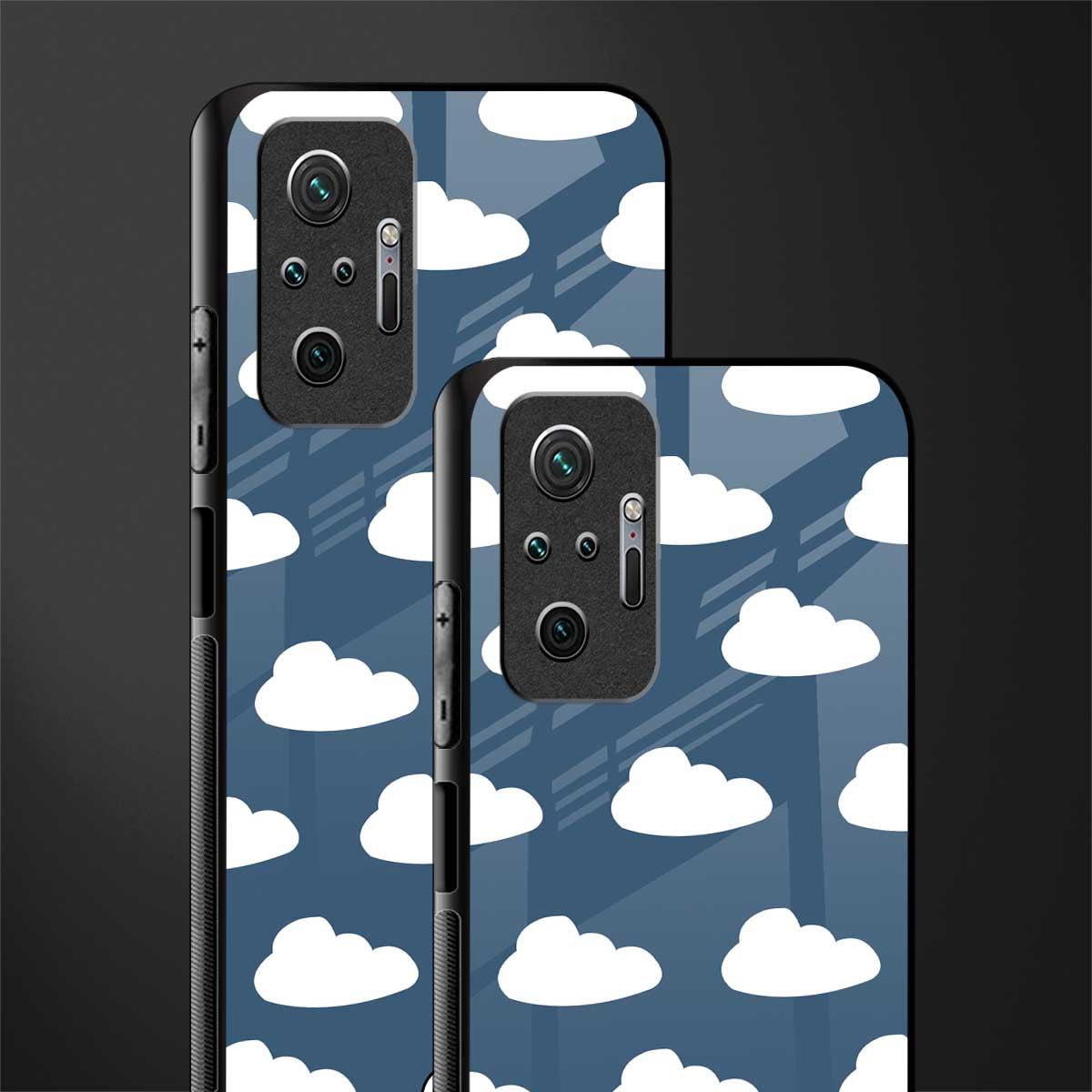 clouds glass case for redmi note 10 pro image-2