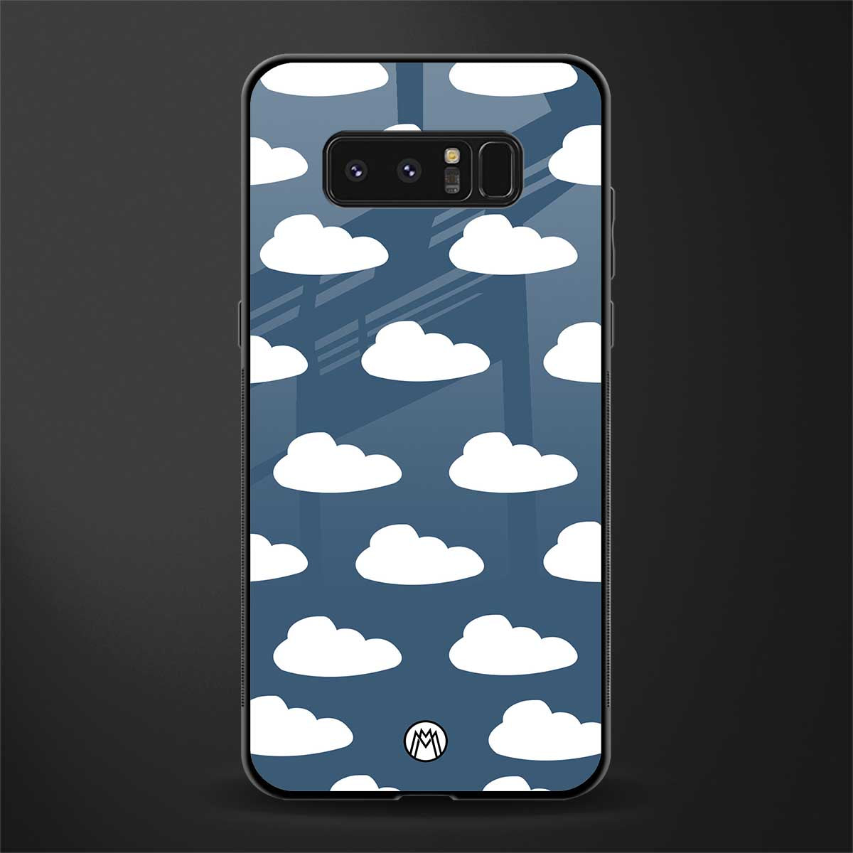 clouds glass case for samsung galaxy note 8 image