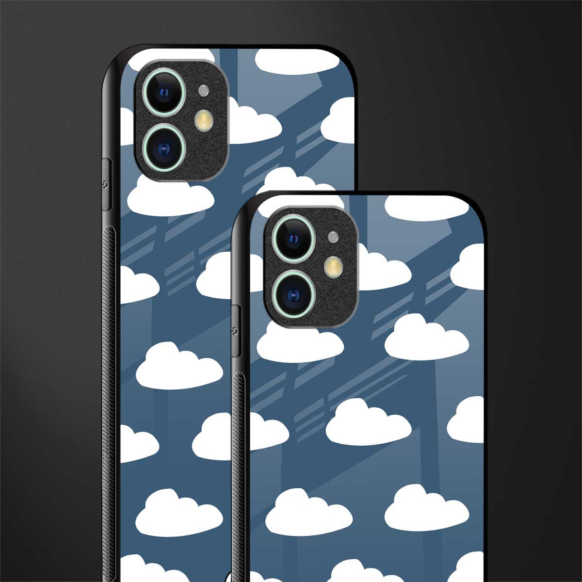 clouds glass case for iphone 11 image-2