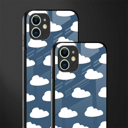 clouds glass case for iphone 12 mini image-2