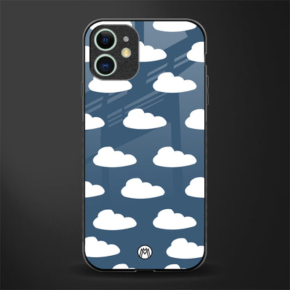 clouds glass case for iphone 11 image