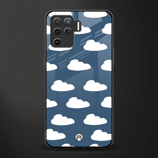 clouds glass case for oppo f19 pro image