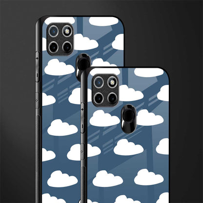 clouds glass case for realme c21y image-2