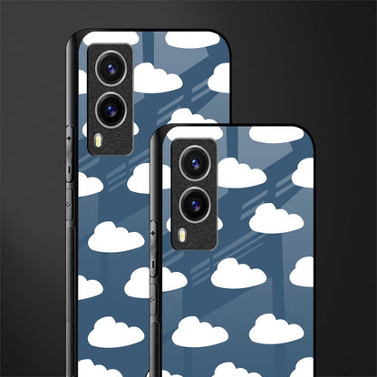 clouds glass case for vivo v21e 5g image-2