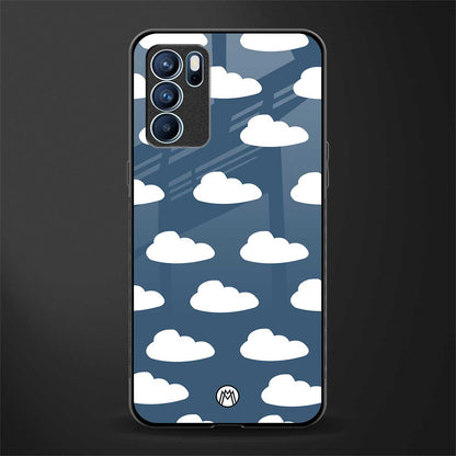 clouds glass case for oppo reno6 5g image