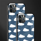 clouds glass case for iphone 11 pro max image-2