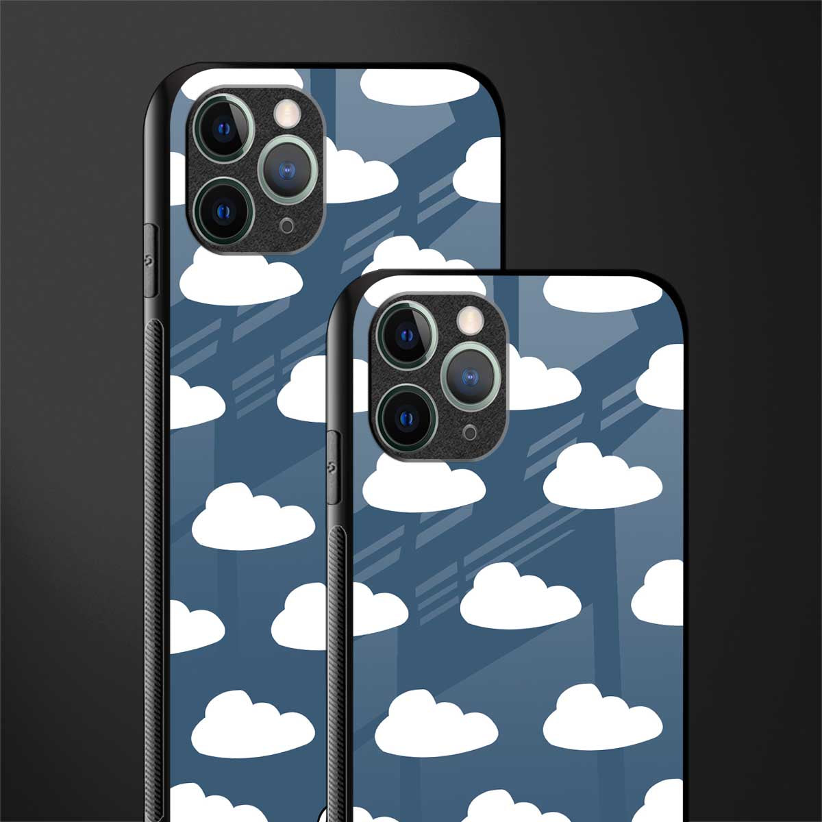 clouds glass case for iphone 11 pro max image-2