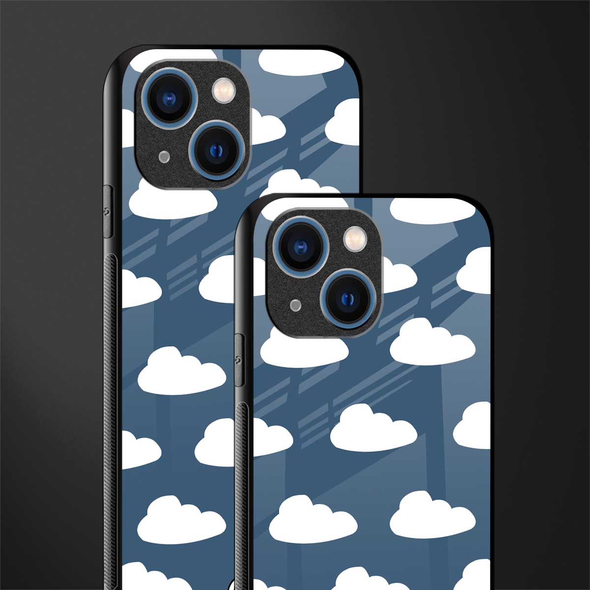 clouds glass case for iphone 13 mini image-2