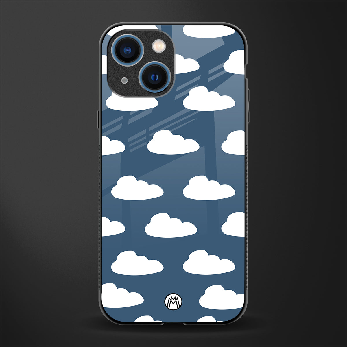 clouds glass case for iphone 13 mini image