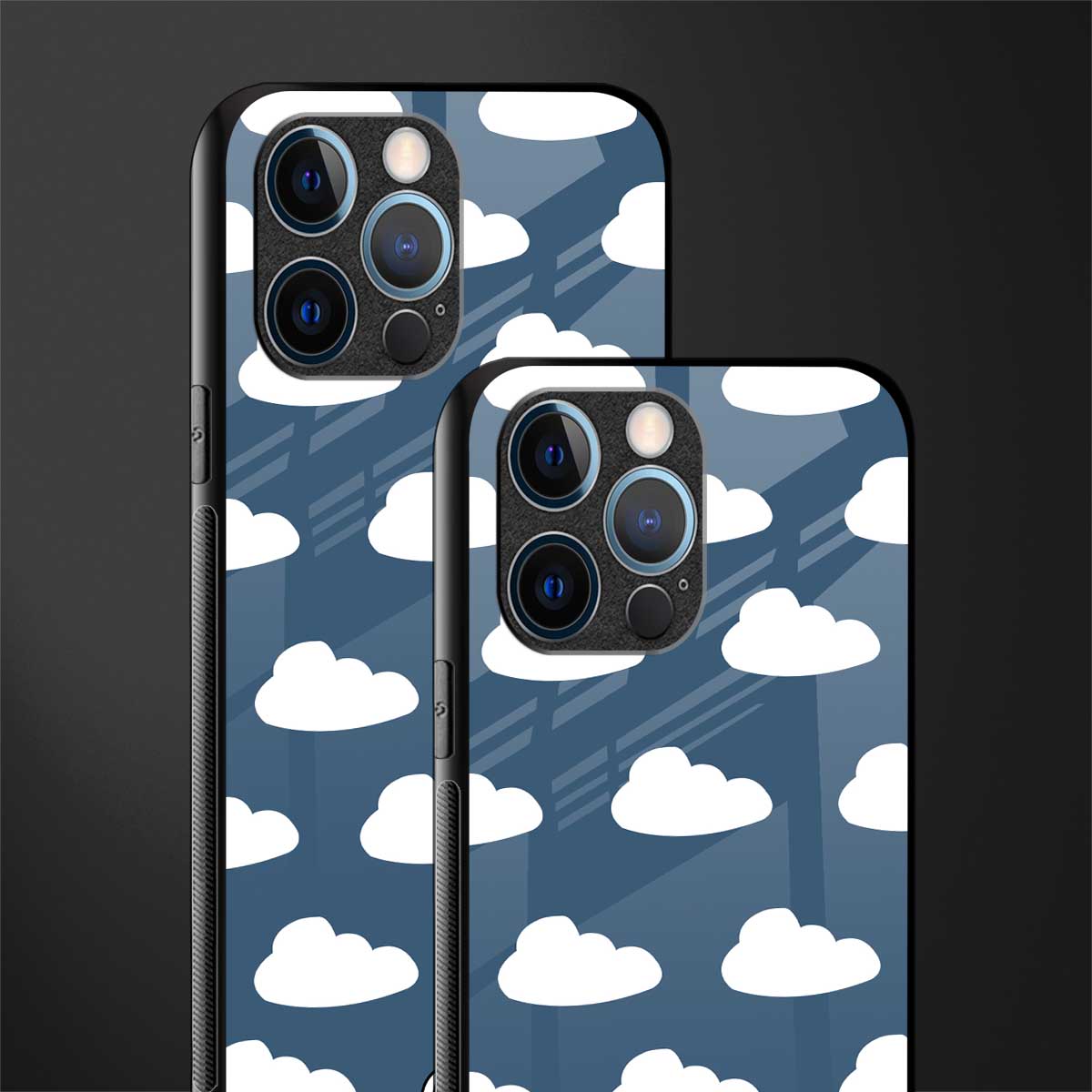 clouds glass case for iphone 12 pro image-2