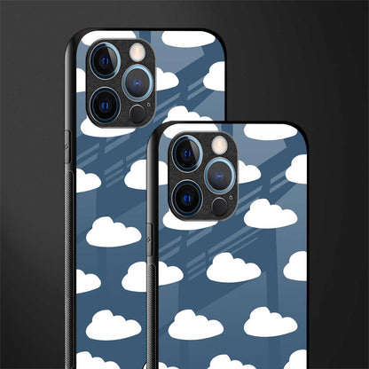 clouds glass case for iphone 14 pro image-2