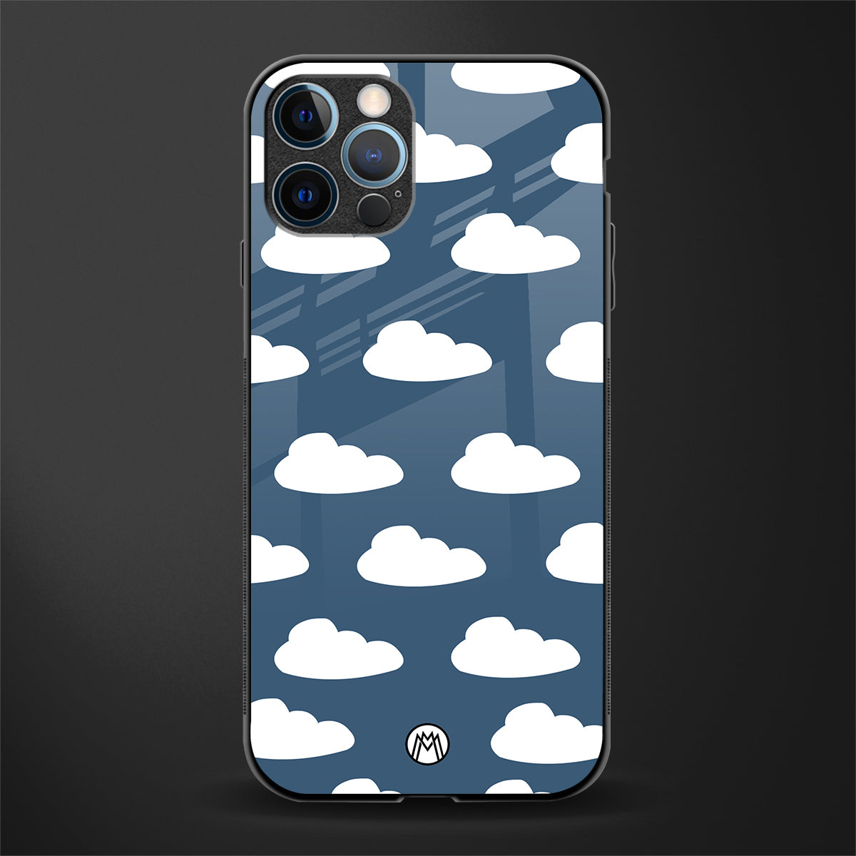 clouds glass case for iphone 12 pro max image
