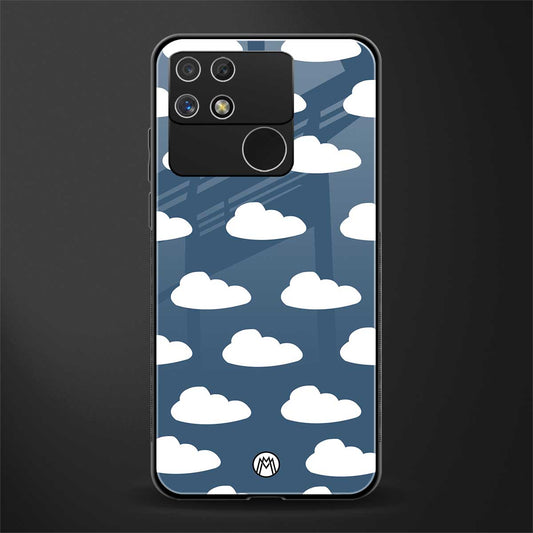 clouds back phone cover | glass case for realme narzo 50a