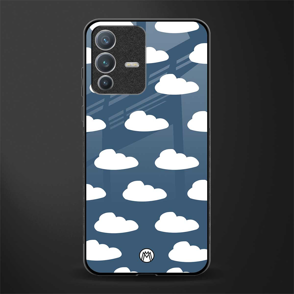 clouds glass case for vivo v23 pro 5g image
