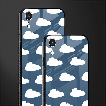 clouds glass case for iphone xr image-2